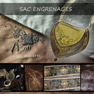 Sac goutte "Engrenages"