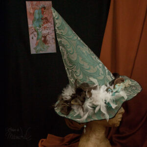 Chapeau "Frimas" - Plumes bleues